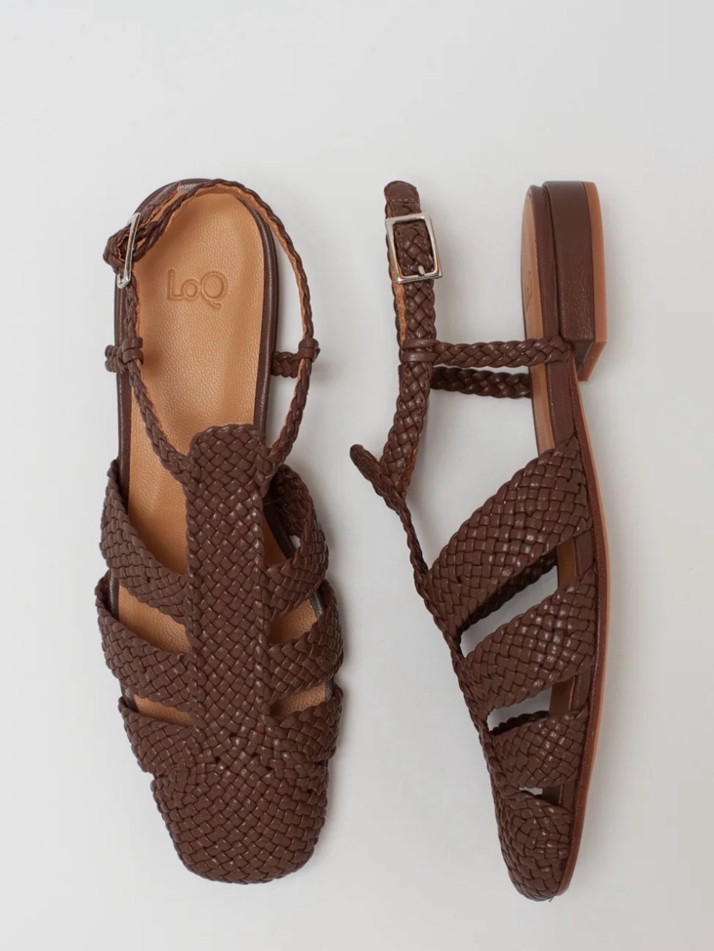 NEW LOQ Arlo Leather Fisherman Sandal in Mousse size EU38/US7.5